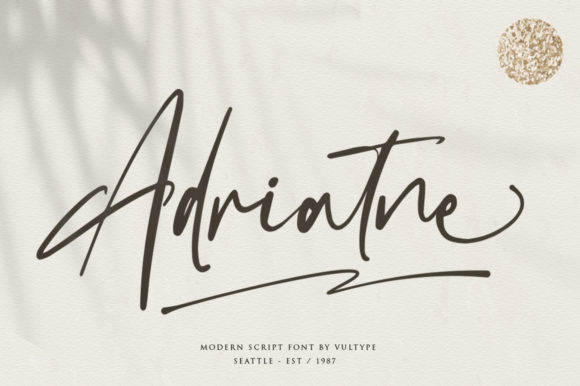 Adriatne: A Handwritten Font for Elegant Design