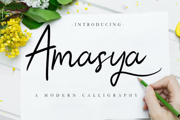 Amasya: A Handwritten Font for Web Design