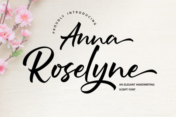 Anna Rosselyn Font: Elegant Script for Editorial Design