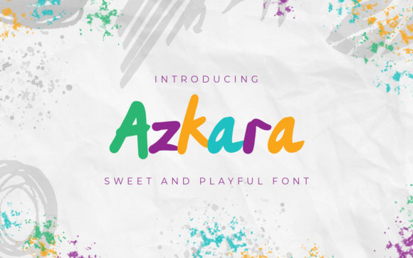 Azkara: A Sweet Handwritten Font