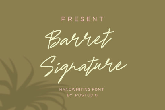 Barret Signature: A Fresh Handwritten Font