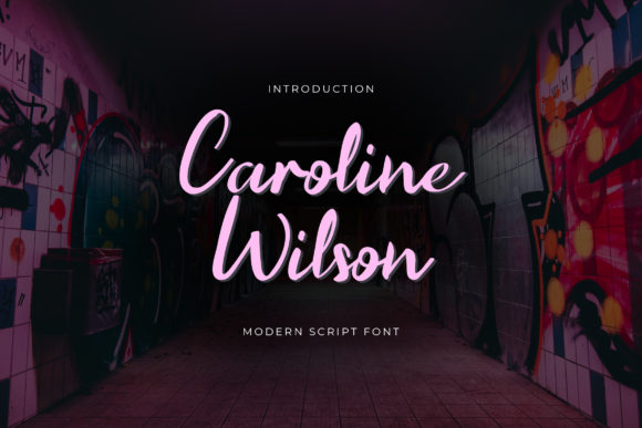 Caroline Wilson Font for Web Design