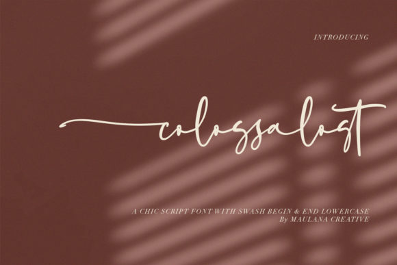 Colossalost: A Handwritten Font for Creative Projects