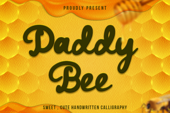 Daddy Bee Font: Bold & Cute for Creative Projects