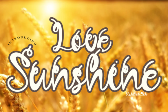 Love Sunshine Font for Creative Makers