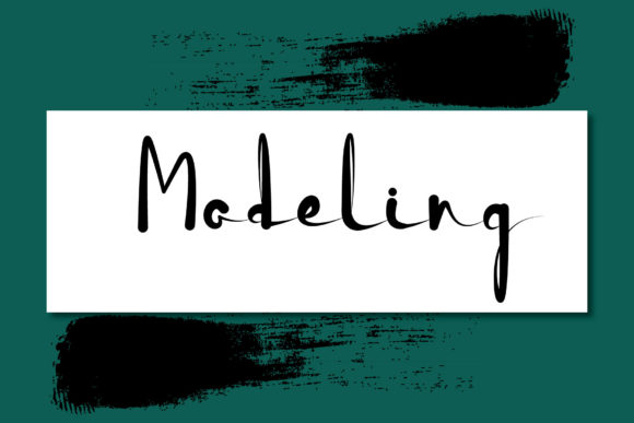 Modeling Font: A Creative Typeface for Web Design