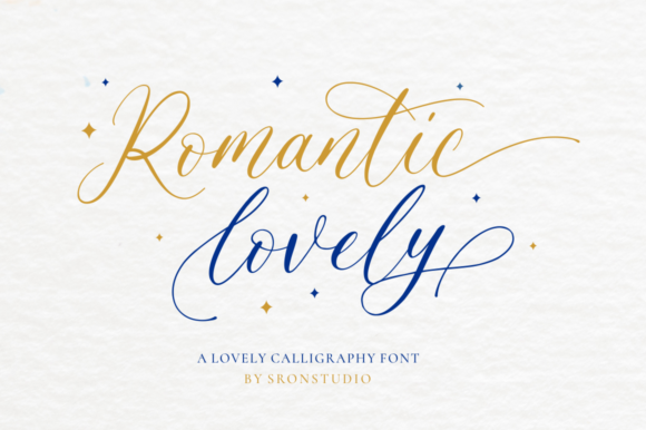 Romantic Lovely Font for Web Design