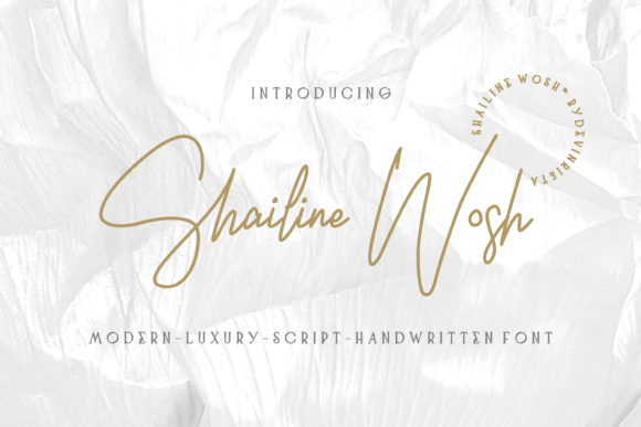 Shailine Wosh: A Flowing Handwritten Font