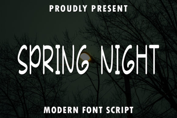 Spring Night Font for Elegant Design