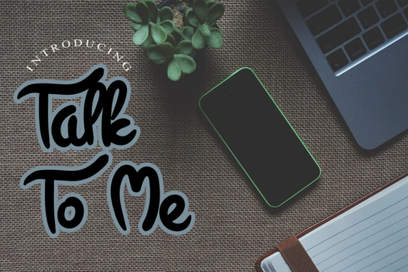 Talk to Me Font: Elegant Script for Web Design