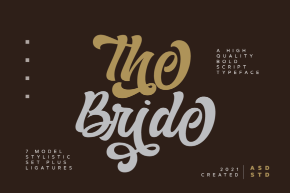 The Bride: A Bold Handwritten Font for Stylish Branding
