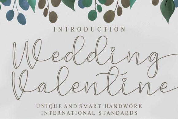 Wedding Valentine: A Script Font for Romance and Refined Design
